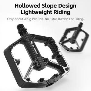 पश्चिम बाइकिंग साइकिल पेडल एल्यूमीनियम मिश्र धातु हल्के सड़क बाइक एमटीबी भागों असर तय गियर सवारी पेडल सायक्लिंग गैर पर्ची पैडल - Product Image 6