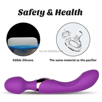 SacKnove 10 Geschwindigkeiten leistungsstarke Mini-Kabellose Silikon-G-Punkt Körpermassage Sexspielzeug für Erwachsene schwarze Dildos Zahnstabvibrator Sexspielzeug Frauen