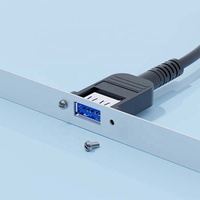 Cable de Extensión USB 3.0 para Montaje en Panel, 5 Gbps de Alta Velocidad, de Nailon para Impresora, con Tornillo y Longitud Personalizable