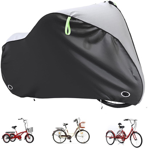 适用于 <span class=keywords><strong>BMX</strong></span> 自行车和公路自行车的自行车罩，户外存放，防紫外线，防尘，防水，聚酯纤维，210x80x110 厘米 - Product Image 4