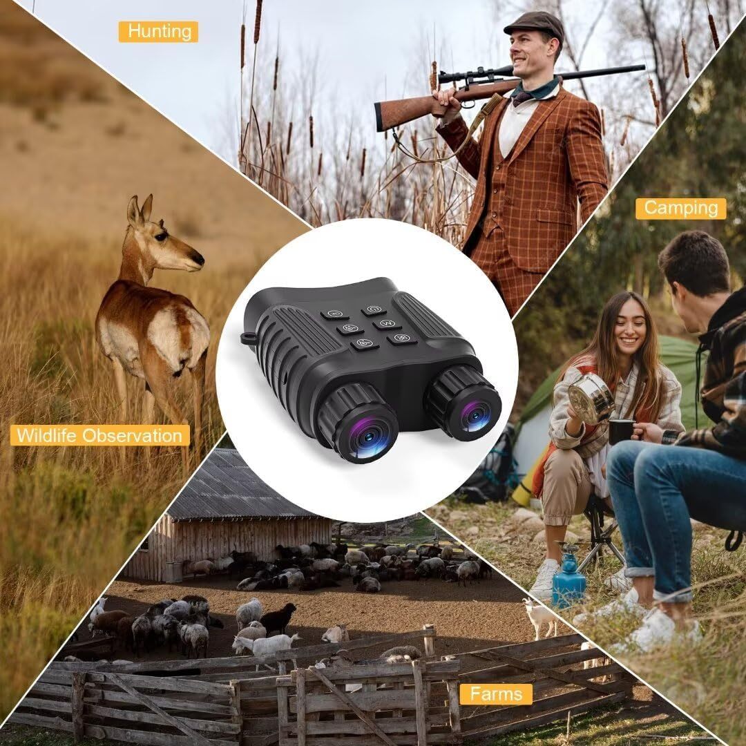 ANXK Digital <strong>Telescope</strong> Binoculars with <strong>Camera</strong> UHD 4K Video Night Vision Camping Hiking Field <strong>Observation</strong> 8X ZOOM Factory Price