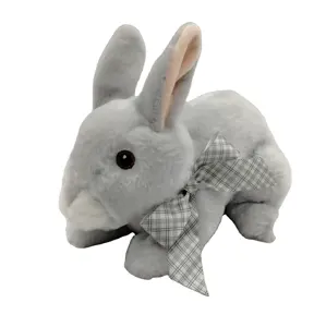 Personalizado de alta calidad de 10 pulgadas de regalo lindo suave conejo de peluche de juguete de peluche