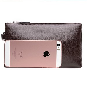Nuevo Bolso de Mano Tipo Sobre para Hombre, con Cierre, para Teléfono, de PU, Casual, Pequeño, Moderno y a la Moda - Product Image 2