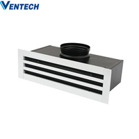 Diffuseur linéaire à fentes Ventech Ventilation ODM/OEM sur mesure avec boîte de plénum pour immeuble de bureaux