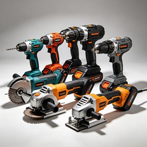 Taladro Inalámbrico de <span class=keywords><strong>18V</strong></span> de 1/2 pulgada, Juego de Taladro Eléctrico Multifuncional de 10nm, <span class=keywords><strong>Destornillador</strong></span> Inalámbrico para Bricolaje en el Hogar - Product Image 2