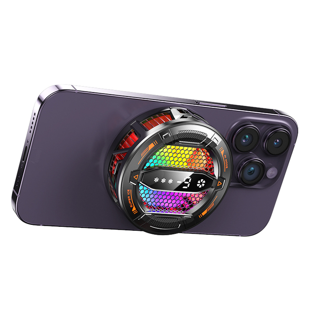 Wholesale AI Smart Temp Control Gaming Phone Cooler with Led Display Semiconductor Ice Cooling for Gaming Phone Accessories