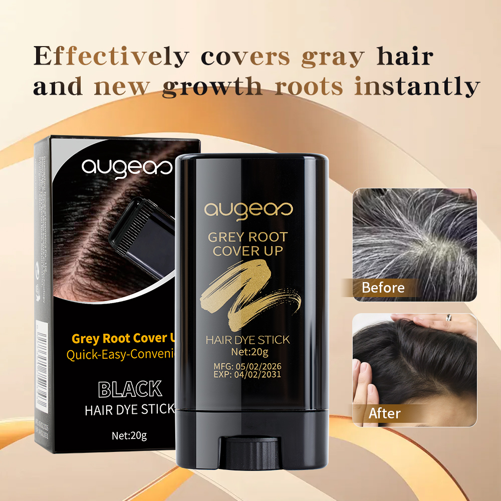 Private Label Black Dark Brown Instant Hair Color Stick Cover Gray