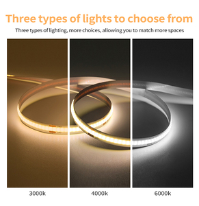 Điện áp thấp <span class=keywords><strong>LED</strong></span> COB dải ánh sáng với tự dính 12V mềm dây dải ánh sáng cho nhà bếp tủ rượu và Tủ trang trí - Product Image 4