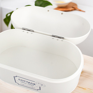 Large-capacity European-style Dust-proof Bread <b>Box</b> Baking Bread <b>Kitchen</b> Snacks Home <b>Storage</b> <b>Box</b> Factory Direct Galvanized Iron - Product Image 2