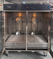 360 °   Déshydrateur à circulation d'air chaud en acier inoxydable pour fruits, légumes, herbes, viande séchée, aliments pour animaux de compagnie