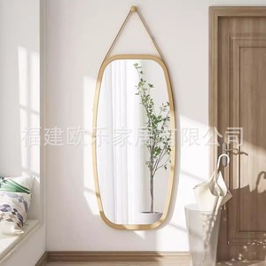 Espejo de tocador para el hogar, espejo de medio cuerpo, espejo de maquillaje para dormitorio, espejo de pared, espejo de madera maciza para baño/salón de belleza - Product Image 2