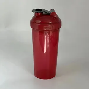 Garrafa plástica de água com esfera misturadora, para academia e corrida, shaker de proteína