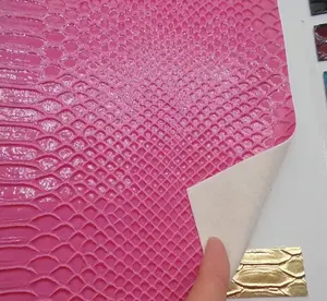 Яркая Глянцевая синтетическая искусственная кожа из змеиной кожи 0,9 мм для сумок, обувная куртка