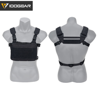 IDOGEAR KGR 500D noir Combat chasse gilet Nylon tactique poitrine plate-forme accessoire pour auto-défense approvisionnement