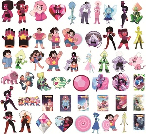 Pegatinas de vinilo de dibujos animados <span class=keywords><strong>para</strong></span> niños y niñas, pegatinas decorativas con bonito universo de Steven, 50 unidades, <span class=keywords><strong>para</strong></span> diario, monopatín, teléfono - Product Image 6