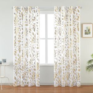 Stampa a caldo su misura foglia pressata argento e stella modello 75gsm tenda in Voile morbido <span class=keywords><strong>lino</strong></span> sottile <span class=keywords><strong>tende</strong></span> trasparenti - Product Image 2