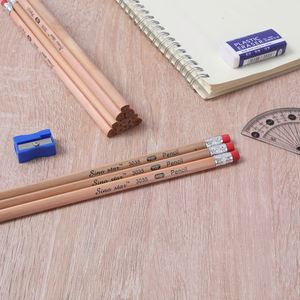 50pcs in Barrel School Office Sharpened Round Log HB Pencil <b>Sketch</b> Drawing Student Pencil with Eraser - Product Image 5