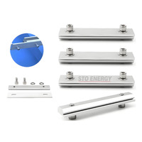 Accessoires de support de panneau solaire en aluminium 6005-T5 en gros, connecteur de rail, rail solaire, système de montage sur toit