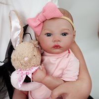 Réaliste Reborn bébé poupées fille 19 pouces vinyle souple vraie vie nouveau-né bébé poupées réaliste à la main mignon nouveau-né Reborn poupée jouets