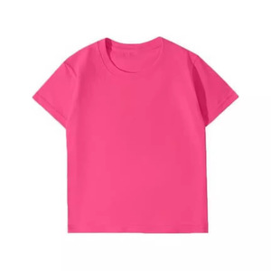 T-shirt à manches courtes et col rond en coton pour enfants, uniforme scolaire de 210g pour les élèves du primaire et du secondaire - Product Image 4