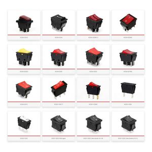 Voyant rouge 10A125V 4PIN 2 POSITIONS On-Off SPDT Kcd1 Interrupteur à bascule de <span class=keywords><strong>bateau</strong></span> ovale avec fonction à bascule - Product Image 2