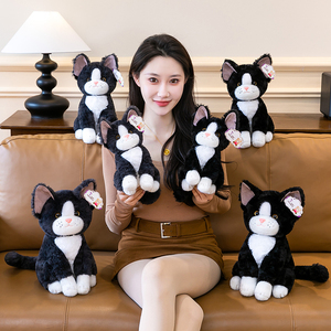 Peluche de <span class=keywords><strong>Gato</strong></span> Realista Kawaii, Juguete de Peluche Suave de Algodón PP, Muñeco de Animal para Venta al por Mayor y Menor, Decoración del Hogar y Regalo de Cumpleaños para Amantes de los Gatos y Niños - Product Image 6