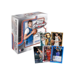 Venta al por Mayor de Cajas de Cartas Coleccionables de Baloncesto TOPPS Chrome Hanger Box Top NBA Mega Version 25-26, Juego de Cartas Coleccionables de Estrellas del Baloncesto - Product Image 1