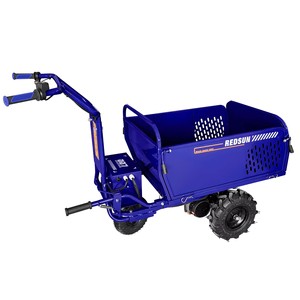 Chariot <span class=keywords><strong>électrique</strong></span> REDSUN à chargement frontal et sur roues, mini-chariot, capacité de charge de 250 kg, batterie au plomb-acide, <span class=keywords><strong>brouette</strong></span> à haute efficacité - Product Image 3
