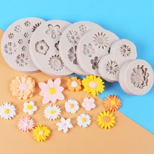 Rose Flower Silicone Molds Candy Polymer Clay Chocolate Party Baking Wedding Cupcake Topper Fondant Cake Soap Decorating Tools