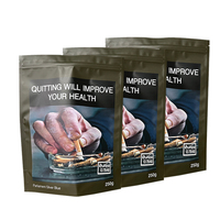 Sachet d'Emballage de Feuilles à Fumer pour Cigares de 25g 50g 100g en Gros, Pochette en Plastique Vide à Fermeture Éclair pour Tabac à Rouler