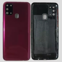 Coque arrière en verre pour Samsung Galaxy M31 M315F avec/sans objectif d'appareil photo