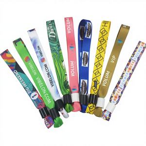 Pulseras de Tela Tejida a la Moda para Eventos y Festivales de Música, Brazaletes Personalizados con Logo - Product Image 2