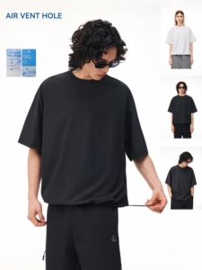 เสื้อยืดผ้าตาข่ายระบายอากาศ รุ่นใหม่ ฤดูใบไม้ผลิ/ฤดูร้อน ปี 2026 แห้งเร็ว เย็นสบาย น้ำหนักเบา เหมาะสำหรับออกกำลังกาย แบบยูนิเซ็กซ์ ผลิตจำนวนน้อย รับสั่งทำพิเศษ - Product Image 5