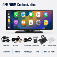 Stereo Mobil Portabel Layar Sentuh Penuh 10,26 Inci dengan CarPlay Nirkabel, Navigasi, Kontrol Suara, Layanan OEM/ODM