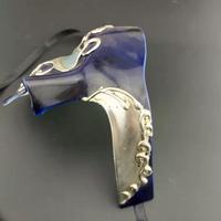 Masque de carnaval de Venise pour Halloween, demi-visage, en ABS - Premium, écologique, réutilisable, respirant, tendance pour hommes