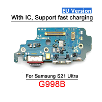 Câble flexible de port de charge USB pour Samsung S22 S23 Plus S24 S21 Ultra, connecteur de charge, carte de charge avec microphone