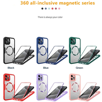 Pour iPhone 11 à 17 Pro Max Film de protection de téléphone portable intégré couverture arrière antichoc magnétique anti-chute