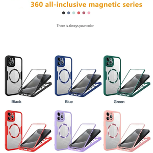 Pour <span class=keywords><strong>iPhone</strong></span> <span class=keywords><strong>11</strong></span> à 17 Pro Max Film de protection de téléphone portable intégré couverture arrière antichoc magnétique anti-chute - Product Image 6