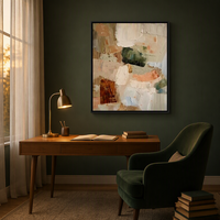 Peinture murale abstraite moderne sur toile, peinte à la main, sans cadre, pour salon, chambre, bureau, tendue