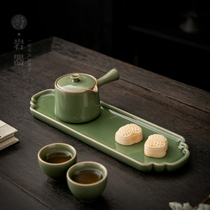 ชุดน้ำชาคุนฟู พอร์ซเลน 2 ถ้วย พร้อมฝาปิด สำหรับใช้ในออฟฟิศช่วงบ่าย - Product Image 3