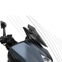 Extension de pare-brise universelle pour moto MOTERCROSS, déflecteur d'air avant, bande décorative en PVC pour XMAX125/XMAX250