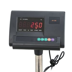Indicateur A12 Étanche 300kg Fonction de poids électronique Balance à plate-forme en acier au carbone utilisée industrielle - Product Image 3