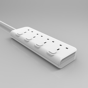 Prise de câble d'extension de type britannique 4WAY OEM multiprise <span class=keywords><strong>prix</strong></span> usine personnalisé avec fil 3G1.0mm2 UKCA - Product Image 4