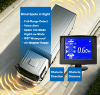 Sistema de Asistencia de Estacionamiento Comercial con Alerta de Voz, Pantalla LCD de 3.5'', 4 Sensores Digitales, Protección TVS para Excavadora, OEM/ODM
