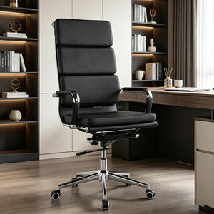 Chaise de bureau moderne ergonomique pivotante, chaise de patron confortable, chaise de bureau pour salle de conférence, mobilier de bureau professionnel - Product Image 1