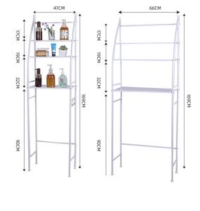 Estante Organizador para el Hogar, Ahorrador de Espacio, Ancho Ajustable, Organización de 3 Niveles, Estantes de Almacenamiento Sobre la Lavadora para Lavandería - Product Image 4