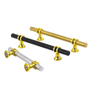 Winstar Modern Stainless Steel T-Bar Kitchen Cabinet Handle <strong>Gold</strong> <strong>Drawer</strong> <strong>Pulls</strong> and Knobs for Dresser Bedroom Bathroom Furniture - Product Image 1