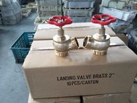 Robinet de décharge d'hydrant de sécurité (fer/laiton/alliage d'aluminium) à valve unique, sortie unique, rouge, équipement de lutte contre l'incendie d'occasion