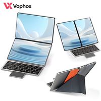 11 Inch Dual Touchscreen Laptop Intel I3 1215U Portable 2 in 1 Mini PC 34Wh Battery Foldable Dual Display Notebook Wholesale OEM