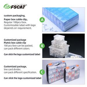 Clips de câble ronds de fabrication professionnelle Fscat Clips de fil durables disponibles - Product Image 6
